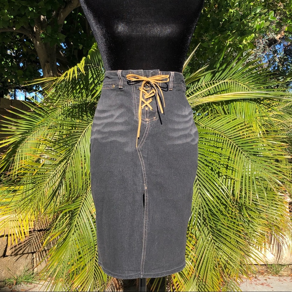 Express denim skirt